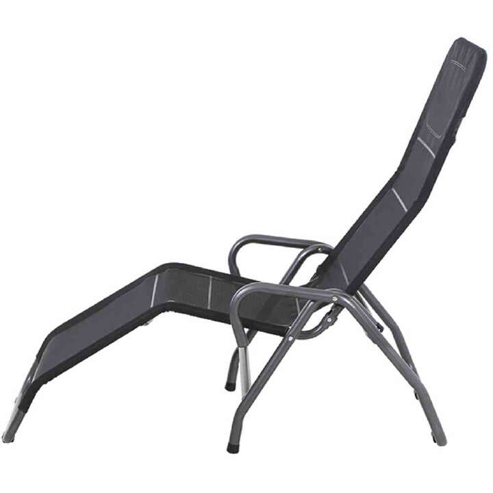 SIENA GARDEN Bito Kippliege anthrazit / schwarz